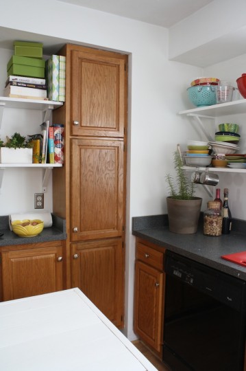 Kitchen, in progress, January 2012.