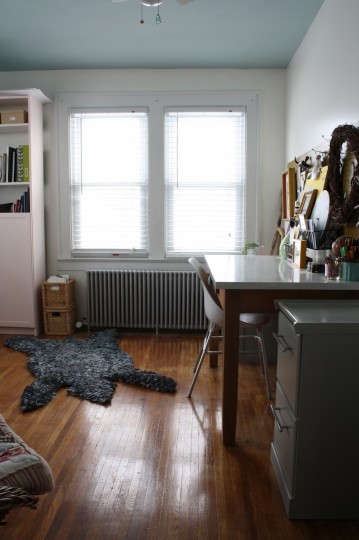 Bedroom turned office space.