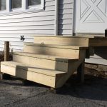 Updated front stairs (railings to come).