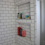 Bathroom, remodeled. Lots of shower storage.