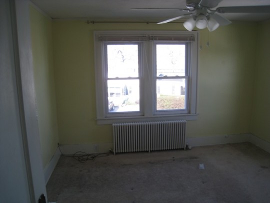 BEFORE: Bedroom #1 upon move-in.