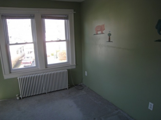 The third bedroom, a nursery.