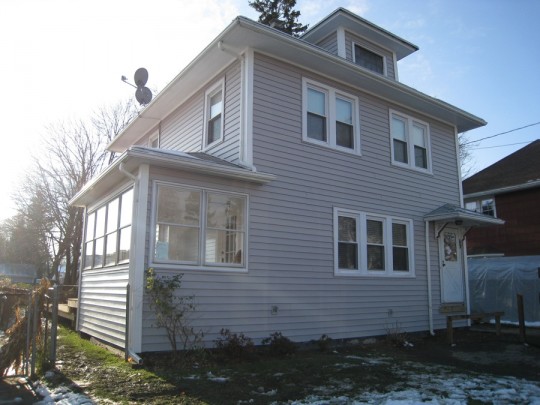 FINAL: Siding in the front of the house.