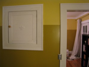 New-to-me door for the built in cabinet in the dining room