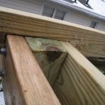 View from the top of the girder - see how the smaller 2x4 is cut to wrap around the post?