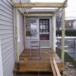 Posts being trimmed and placed on top!