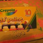 Washable a must. This Crayola paint worked really well. 