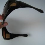 Shortened sunglasses arms... ends buffered with sugru.