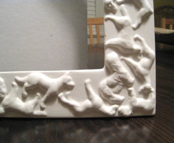 Dog frame from Anthropologie.