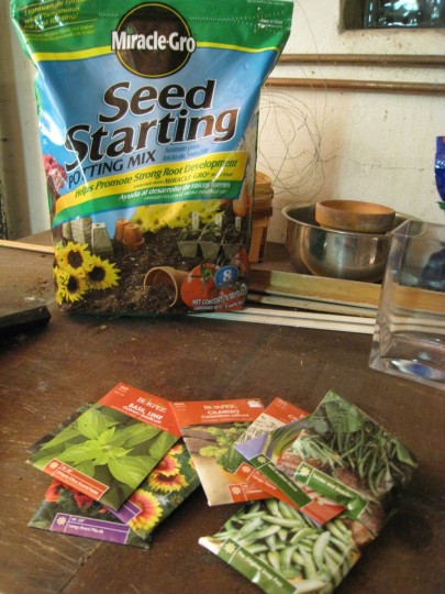 Seed starting potting soil; $3.97.