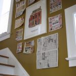DIY Frame Collage (Distracts From An Unsightly Banister)