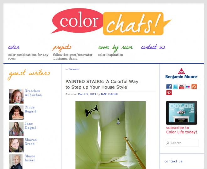 Color Chat, Painted Stairwell featuring Merrypad