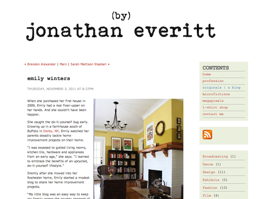 Jonathan Everitt, Originals