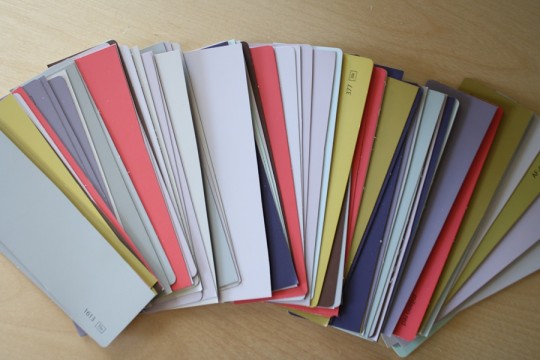 Chopped (free) paint swatches. Chopped (free) paint swatches.