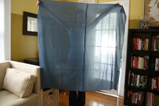 Sheer panel from the quilt.