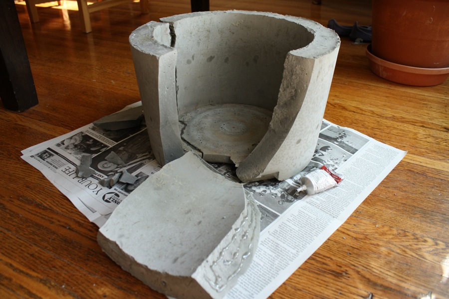 DIY Cement Planters | merrypad