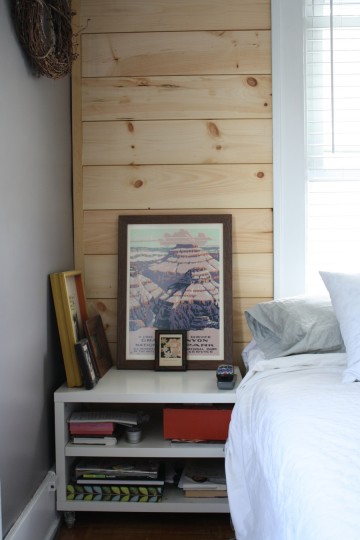 Shiplap wall: Progress.