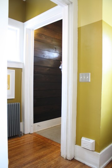 New entryway. No big surprise, more shiplap.