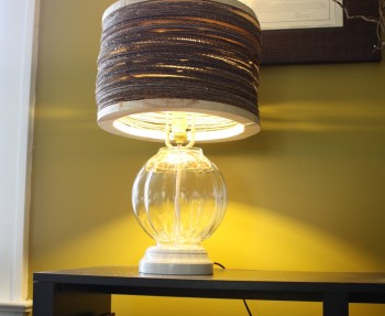 Cardboard lampshade