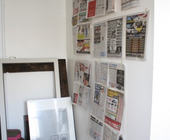 DIY frame gallery planning.