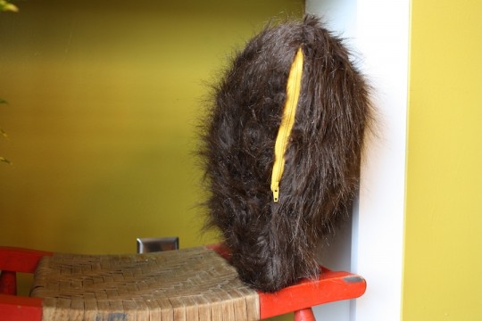 Bear butt zipper.