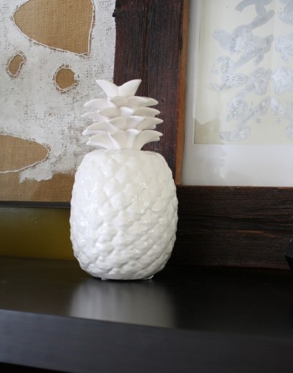 A ceramic pineapple. Who thinks these things up? (If it was you, you're awesome.)