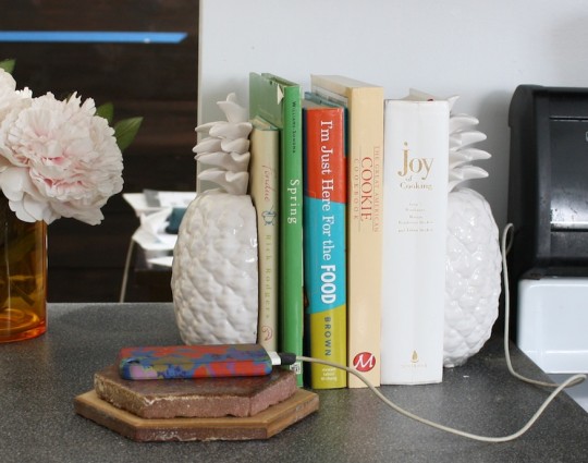 Pineapple bookends.