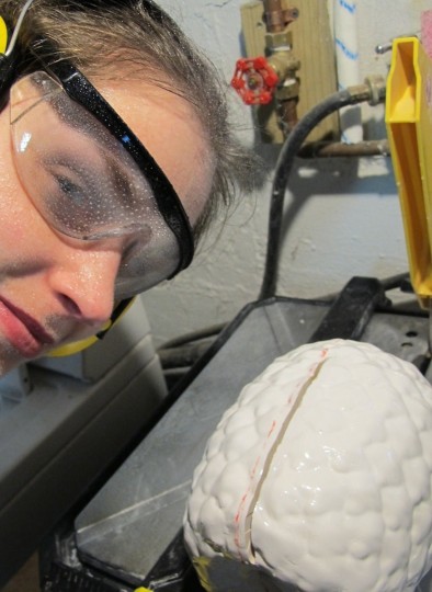 I'll refer to this as wet saw face.