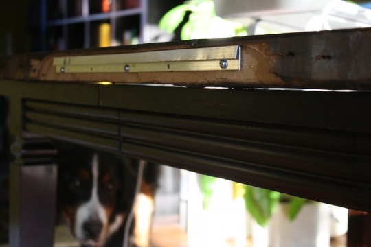 Cleat attached to the shelf. Beady dog eyes. Cleat attached to the shelf. Beady dog eyes.