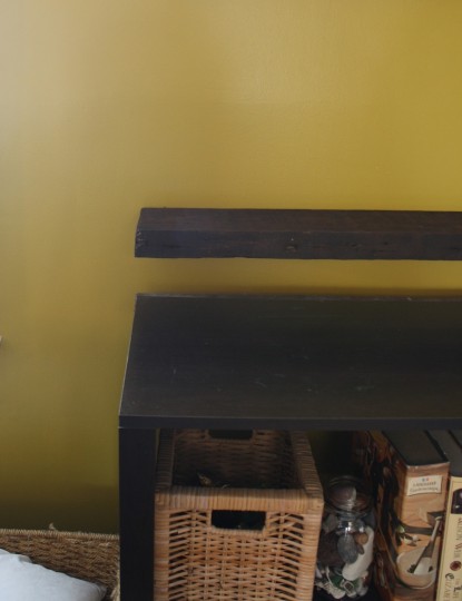 Finished floating shelf. Finished floating shelf.