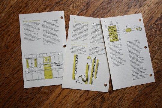 Selected pages from The 1970's edition of The Complete Family Home Repair Book.