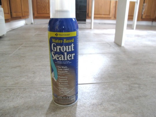 Non-toxic spray grout sealer.