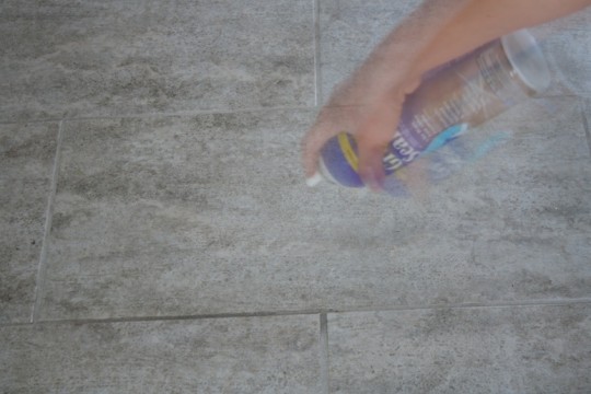 Non-toxic spray grout sealer.