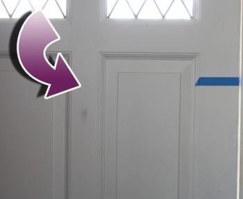 entryway peephole DIY