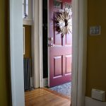 A finished stone entryway.