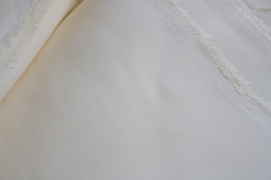 Ivory cotton for the living room curtain.