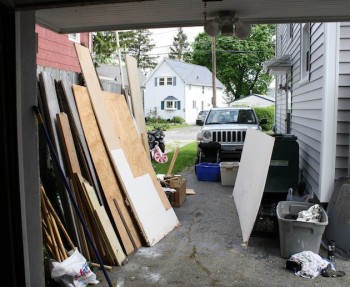 Cleared out garage.