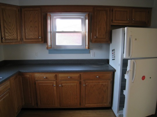 Kitchen, move-in day.