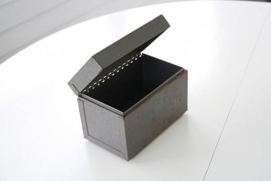 Freebie index card holder. With rubber feet.