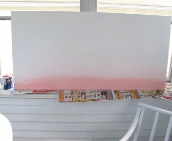 Sunroom ombre art.