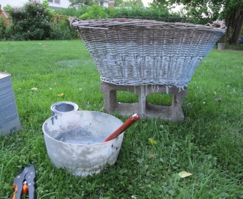 Wicker basket painting.