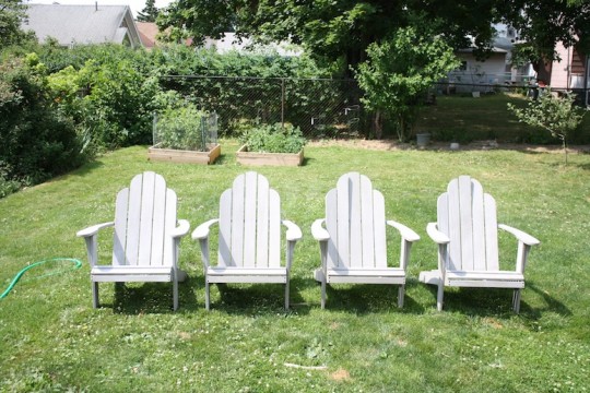 Hello, new-to-us adirondack chairs.