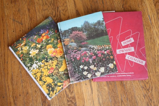Vintage literature, topics: Home improvement and flowers!