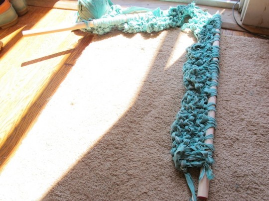 Oh geez, that rug is already way too long.