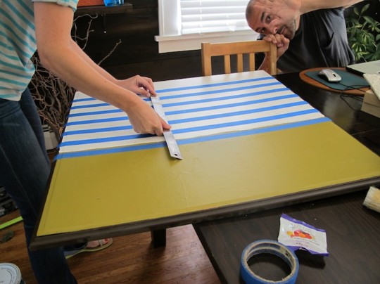 Re-painting an existing canvas.