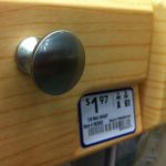 Lowe's drawer knob! Choice #2.
