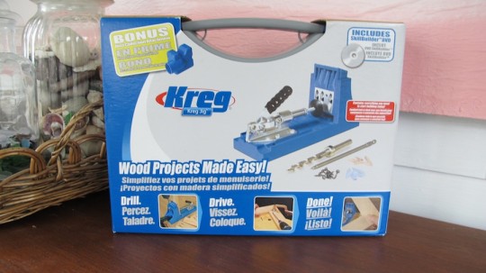 Girl's first Kreg Jig. A special moment.