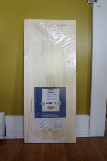 Step 1: Buy a big piece of wood. Mine was 3/4" x 15" x 36".