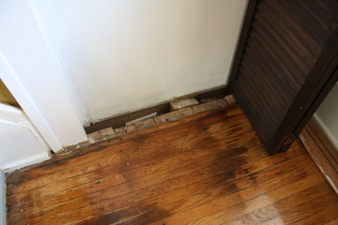 Where the floor is lacking hardwoods, one might find a black hole of grossness.