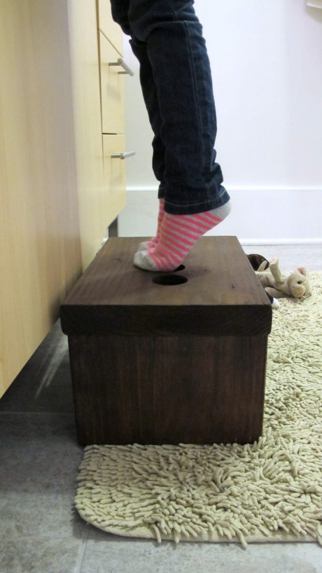 Love our functional DIY footstool. Love our functional DIY footstool.